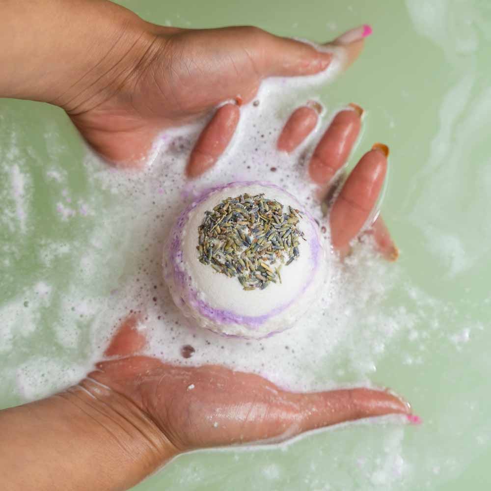 Lavender & Avocado Oil CBD Bath Bomb