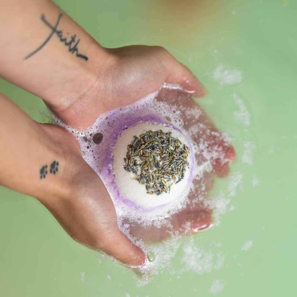 Lavender & Avocado Oil CBD Bath Bomb