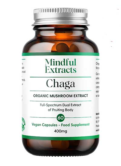 Organic Chaga mushroom supplement